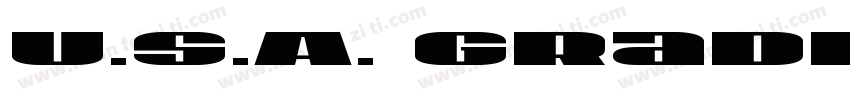 U.S.A. Gradient(1)字体转换